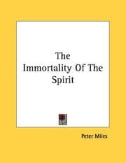 Tapa de The Immortality Of The Spirit