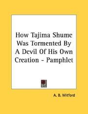 Tapa de How Tajima Shume Was Tormented By A Devil Of His Own Creation - Pamphlet