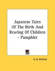 Tapa de Japanese Tales Of The Birth And Rearing Of Children - Pamphlet