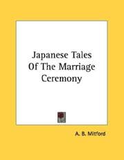 Tapa de Japanese Tales Of The Marriage Ceremony