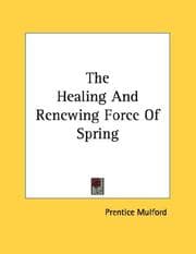 Tapa de The Healing And Renewing Force Of Spring