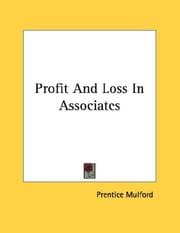 Tapa de Profit And Loss In Associates