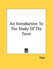Tapa de An Introduction To The Study Of The Tarot