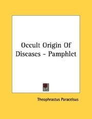 Tapa de Occult Origin Of Diseases - Pamphlet