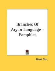 Tapa de Branches Of Aryan Language - Pamphlet