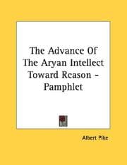 Tapa de The Advance Of The Aryan Intellect Toward Reason - Pamphlet