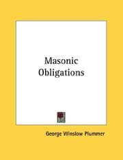 Tapa de Masonic Obligations