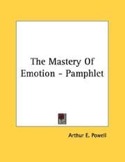 Tapa de The Mastery Of Emotion - Pamphlet