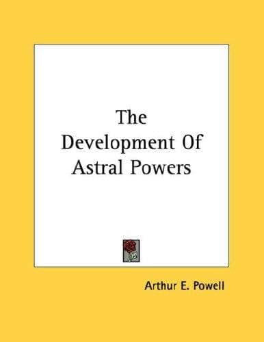 Tapa de The Development Of Astral Powers