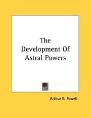 Tapa de The Development Of Astral Powers