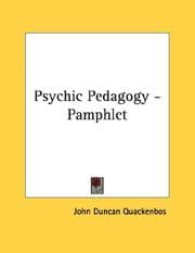 Tapa de Psychic Pedagogy - Pamphlet