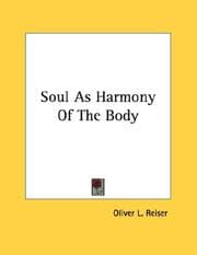 Tapa de Soul As Harmony Of The Body