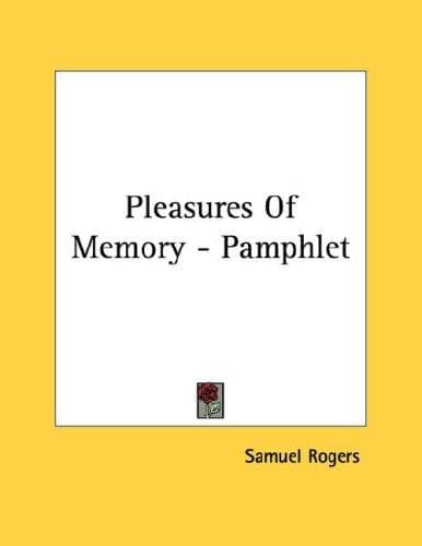 Tapa de Pleasures Of Memory - Pamphlet