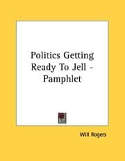 Tapa de Politics Getting Ready To Jell - Pamphlet