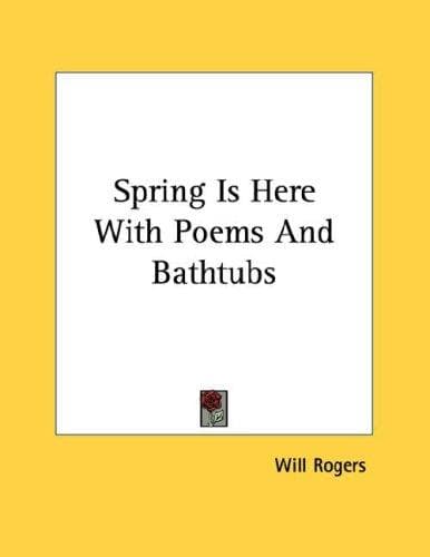 Tapa de Spring Is Here With Poems And Bathtubs