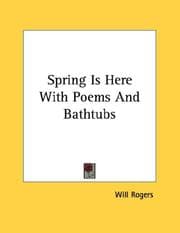 Tapa de Spring Is Here With Poems And Bathtubs