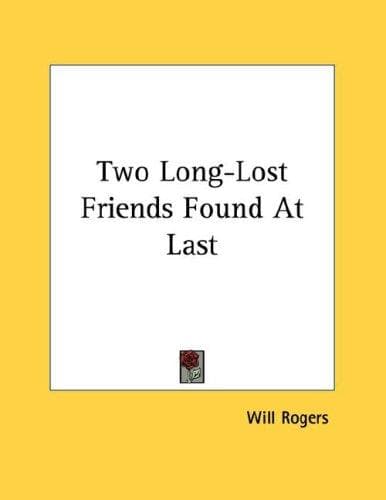 Tapa de Two Long-Lost Friends Found At Last