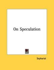 Tapa de On Speculation