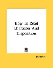 Tapa de How To Read Character And Disposition