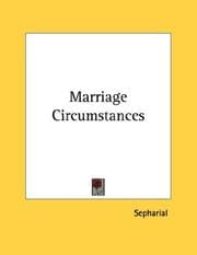 Tapa de Marriage Circumstances