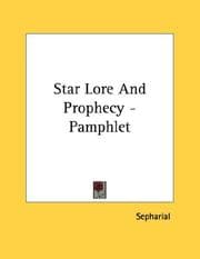 Tapa de Star Lore And Prophecy - Pamphlet