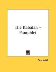 Tapa de The Kabalah - Pamphlet