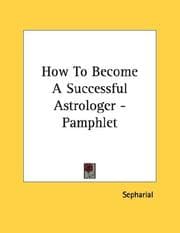 Tapa de How To Become A Successful Astrologer - Pamphlet