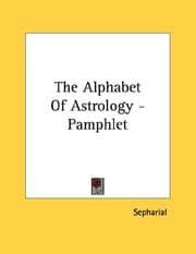 Tapa de The Alphabet Of Astrology - Pamphlet