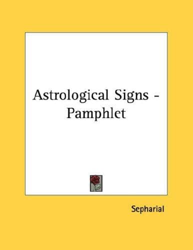 Tapa de Astrological Signs - Pamphlet
