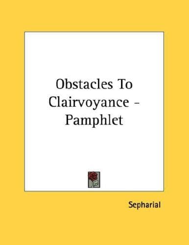 Tapa de Obstacles To Clairvoyance - Pamphlet
