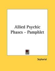 Tapa de Allied Psychic Phases - Pamphlet
