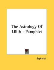 Tapa de The Astrology Of Lilith - Pamphlet
