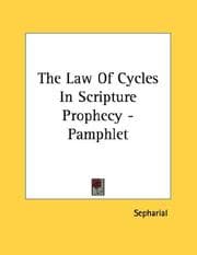 Tapa de The Law Of Cycles In Scripture Prophecy - Pamphlet