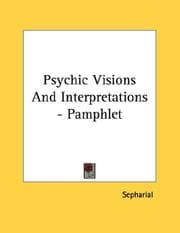 Tapa de Psychic Visions And Interpretations - Pamphlet