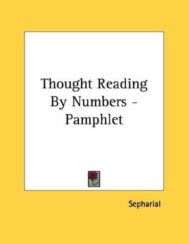 Tapa de Thought Reading By Numbers - Pamphlet