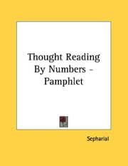 Tapa de Thought Reading By Numbers - Pamphlet