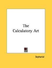 Tapa de The Calculatory Art