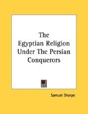 Tapa de The Egyptian Religion Under The Persian Conquerors