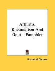 Tapa de Arthritis, Rheumatism And Gout - Pamphlet