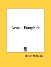 Tapa de Acne - Pamphlet