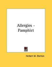 Tapa de Allergies - Pamphlet