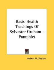 Tapa de Basic Health Teachings Of Sylvester Graham - Pamphlet