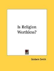 Tapa de Is Religion Worthless?