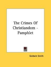 Tapa de The Crimes Of Christiandom - Pamphlet