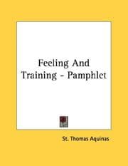 Tapa de Feeling And Training - Pamphlet