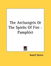 Tapa de The Archangels Or The Spirits Of Fire - Pamphlet