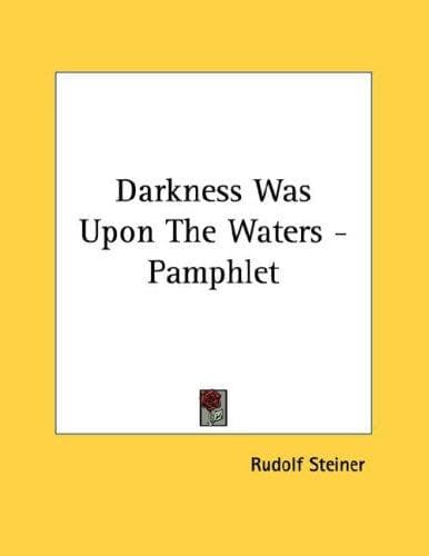 Tapa de Darkness Was Upon The Waters - Pamphlet