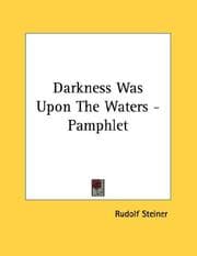Tapa de Darkness Was Upon The Waters - Pamphlet