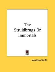Tapa de The Struldbrugs Or Immortals