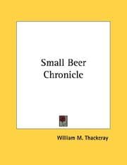 Tapa de Small Beer Chronicle